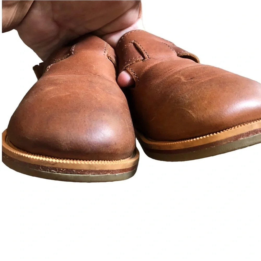 Mikoleon | Explorer Sandals | Brown | Artisan Genuine Leather Slip Ons